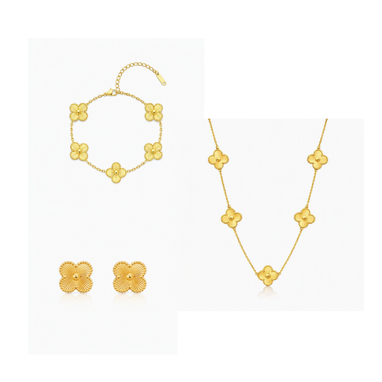 Trefla doré - Parures de bijoux - Or plaqué 18 carats