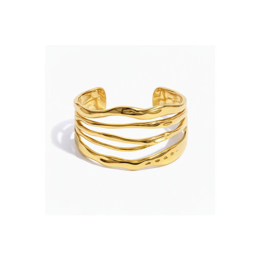 Nefertiti I - Bracelet - Or plaqué 18 carats