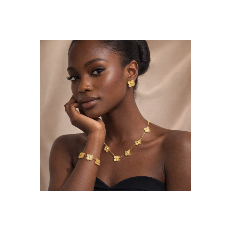 Trefla doré - Parures de bijoux - Or plaqué 18 carats