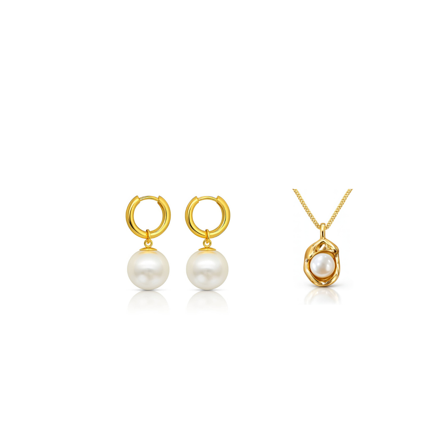 Perla Nova – Parure de bijoux - Or Plaqué 18 carats