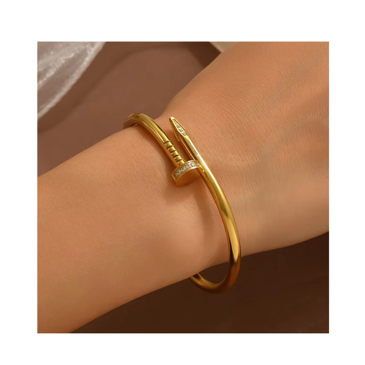 Ensemble 5 Bracelets Trefla - Or plaqué 18 carats