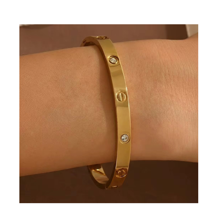 Ensemble 5 Bracelets Trefla - Or plaqué 18 carats