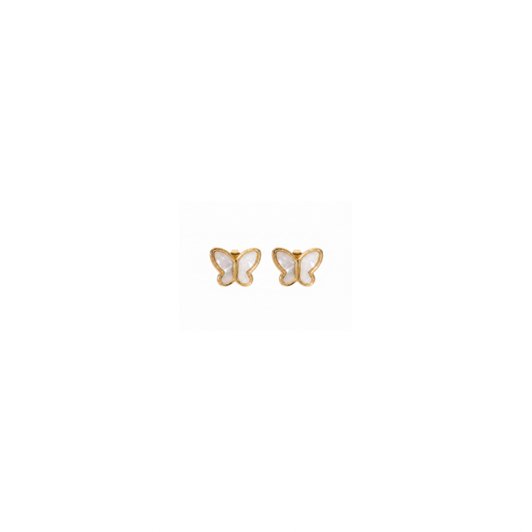 Triple Butterflies - Collier & boucles d'oreilles - Femme  - Or plaqué 18 carats