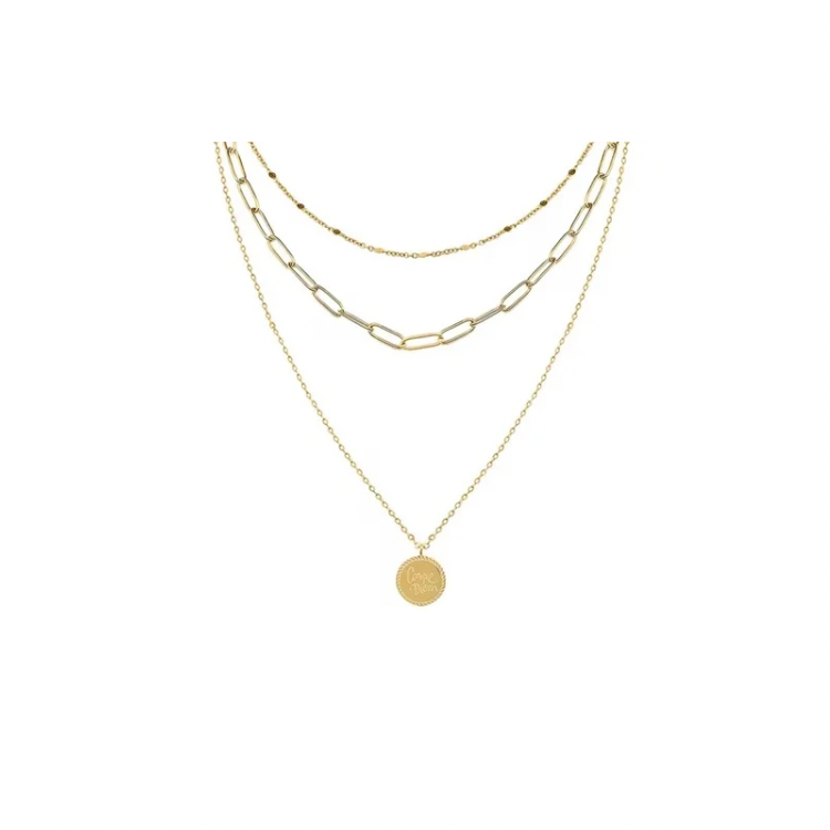 Collier 2 - Carpe Diem - Collier - Femme - Or plaqué 18 carats