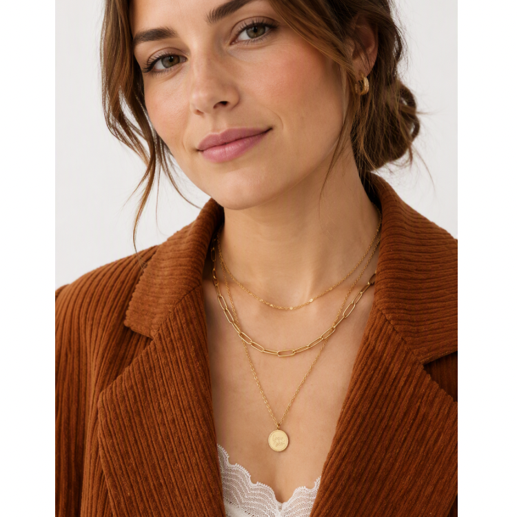 Collier 2 - Carpe Diem - Collier - Femme - Or plaqué 18 carats